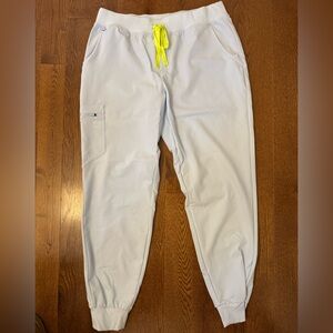 Figs High Rise Jogger Scrubs- Light Blue